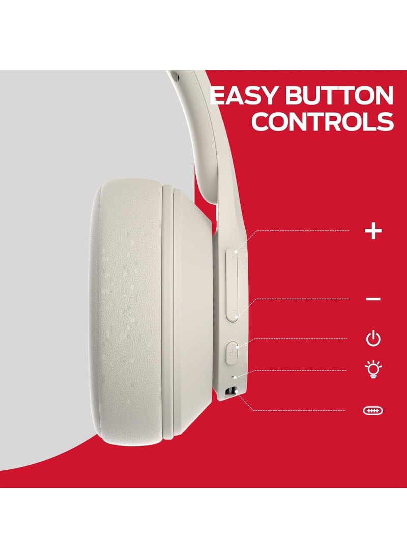 Monster Mission 100 Bluetooth Headphones, Over Ear Headphones with Immersive Bass, Crystal Clear Call, 40H Playtime, Bluetooth 5.4, Comfortable Fit Wireless Headset for Travel Work - Image 5